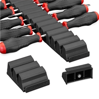 Ernst 5615M BK - Screwdriver Pro Magnetic Modular Organizer Holds 26 Drivers - Black