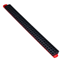 Ernst 5734 BK - 18" Magnetic Bit Bar High-Density Bit Organizer 90 Tool - Black/Red