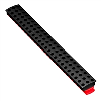 Ernst 5741 BK - 13" Magnetic Bit Bar High-Density Bit Organizer 72 Tool - Black/Red