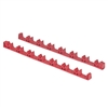 Ernst 6040 - Low Profile 'No-Slip' Screwdriver Rails Holds 14 Screwdrivers - Red