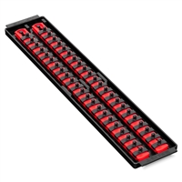 Ernst 8452 RD  Socket Boss High Density Tray 2- 18" Rails Â¼" Clips - Red