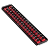 Ernst 8454 RD  Socket Boss High Density Tray 2- 18" Rails Â½" Clips - Red