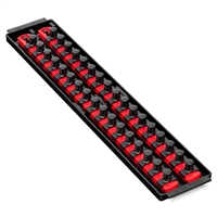 Ernst 8454 RD  Socket Boss High Density Tray 2- 18" Rails Â½" Clips - Red