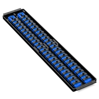 Ernst 8455 BL  Socket Boss High Density Tray 2- 18" Rails Â¼" Clips - Blue