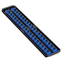 Ernst 8456 BL  Socket Boss High Density Tray 2- 18" Rails â…œ" Clips - Blue