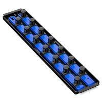 Ernst 8459 BL - Socket Boss Tray w/2) 18" Rails Â¾" Drive - Blue