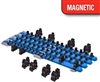 Ernst 8471 BL - Twist Lock Complete Magnetic Socket Organizer System Blue
