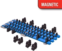 Ernst 8471 BL - Twist Lock Complete Magnetic Socket Organizer System Blue