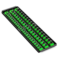 Ernst 8481 GR Socket Boss High Density Trays w/3-Socket Rails 18" w/57-Clips Â¼ â…œ Â½" - Green