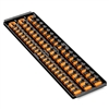 Ernst 8482 OR Socket Boss High Density Trays w/3-Socket Rails 18" w/57-Clips Â¼ â…œ Â½" - Orange