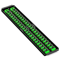 Ernst 8483 GR  Socket Boss High Density Tray 2- 18" Rails Â¼" Clips - Green