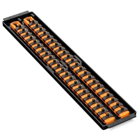 Ernst 8484 OR  Socket Boss High Density Tray 2- 18" Rails Â¼" Clips - Orange
