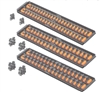 Ernst 8515 OR Socket Boss Pro High-Density 3-Trays, 6) 18" Rails, Ratchet Holders in Â¼ â…œ Â½" - Orange