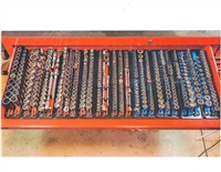 Ernst 85XX XX Socket Boss Pro High-Density 3-Trays, 6) 18" Rails, Ratchet Holders in Â¼ â…œ Â½" -- 6-Colors