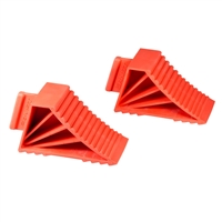 Ernst 980 - High-Grip Rubberized Wheel Chocks - Red  2/PACK