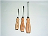Felo 337 PH/3 - Phillips Screwdriver 3PC Set - 18063 PH1 + 18067 PH2 + 18071 PH3 w/Ergo Wooden Grip, Matte Finish Blade