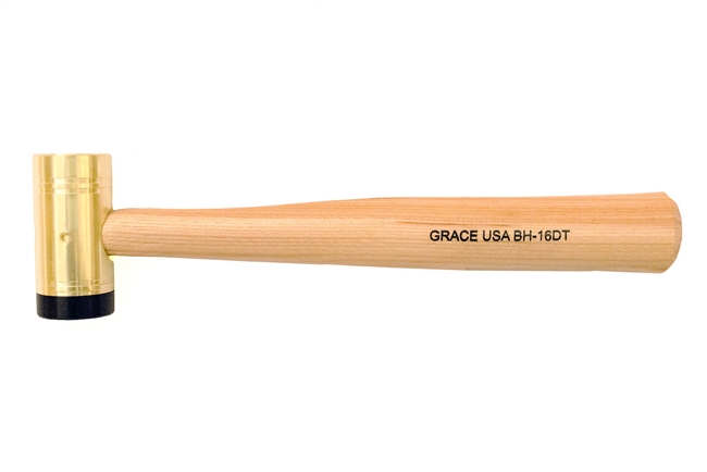 Grace USA BH-16DT - Brass Hammer w/Delrin Tip 16oz.
