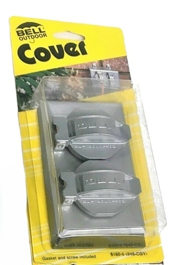 HUBBELL / RACO 5180-5 GY- Bell Single Gang Weatherproof Aluminum Cover - Gray