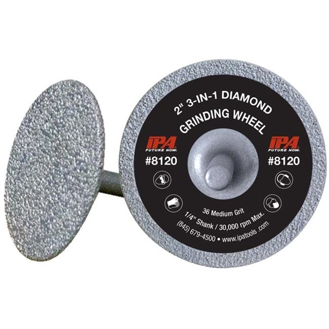 IPA Tools 8120/3 - 3-in-1 Diamond Grinding Wheel - 2" 3/PACK