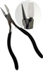 ITN 21412 07 - Pro Optical / Jeweler Pliers Flat Nylon  / Round Metal Jaws w/Cushion Grip 7"