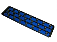 ITN 8621 BL 3/4 w/Ernst Socket Boss High-Density Tray w/3-Socket 18" Rail 21) 3/4" Clips - Triple Blue