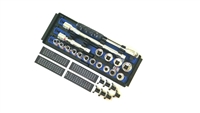 ITN 9512 BL w/Ernst Socket Boss Tray / Rails / Â½" Clips / Ratchet & eXtension Holders - Socket Organizer System - Blue