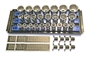 Ernst 9612 BL Socket Boss Tray w/3 Rails / 33) Â½" Drive Clips Socket Organizer System - Blue
