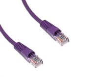 ITN CAT5E PR 5/10PK - Cat5e Purple 5' Patch Cable w/Molded Snag-free Boots 10/PACK