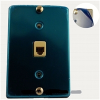 ITN / Northcom NC-630A 4C SS - Wall Phone Jack 4C Mounting Plate w/Screw Terminals - Stainless Steel
