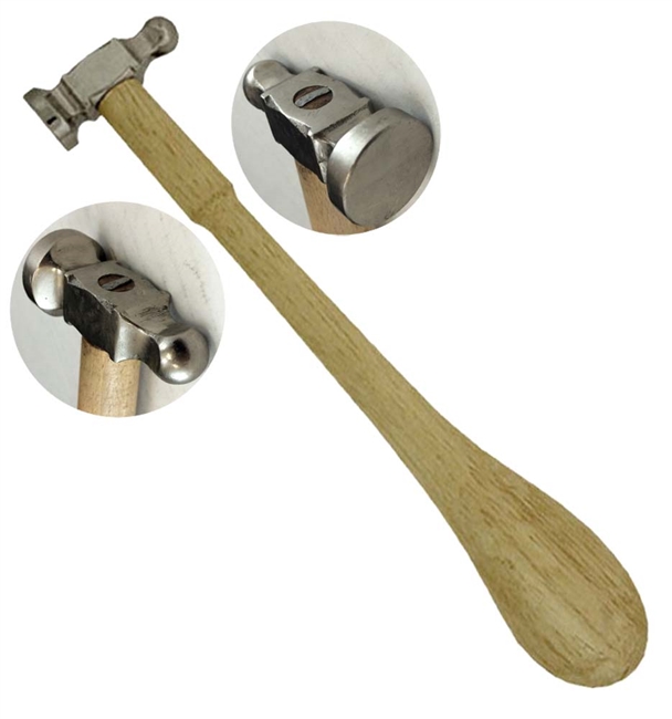 ITN PH251 BP - Ball Peen Chasing Hammer Flat Round Face â…ž" Dia.