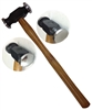 ITN PH260 Jeweler's Chasing Hammer DBL Face 1" Flat - 1" Convex Face