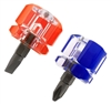 ITN PS2 - Mini Stubby Scrwdriver 2PC Set 1 Slotted + 1 Phillips w/Color Coded 1Â½" Hands