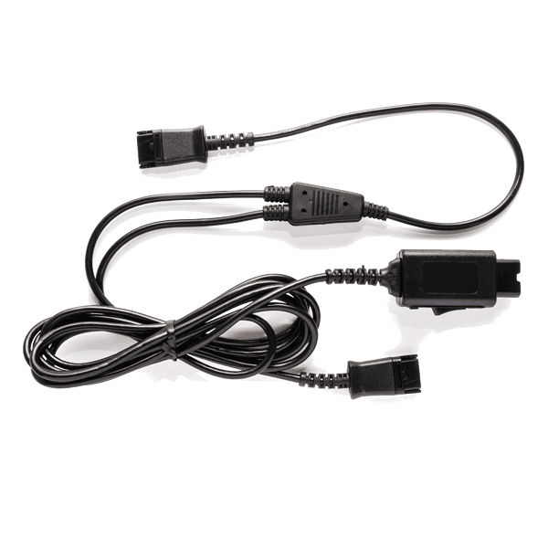 JPL Telecom 575-099-010 - BL-11+P  Training Lead w/Rocker Switch / Mute  - 3 QD