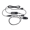 JPL Telecom 575-276-001 - BL-11-USB+P USB â€˜Yâ€™ Training Lead w/Rocker Switch / Mute / Volume Control - 2 QD