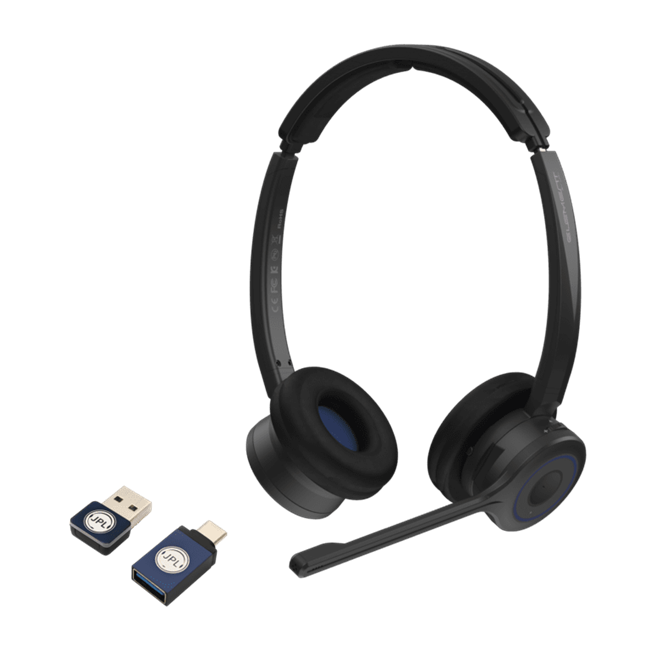 JPL Telecom 575-342-001 - Element-BT500D Bluetooth Wireless Binaural Headset w/BT-220 Dongle