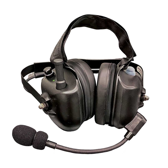 Klein DECIBEL-L - Two-Way Radio Back-of-Head Binaural Headset w/FlexBoom