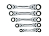 KTC TMR1S05 - Double-Flex Shorty Ratchet Box End Wrench 5PC Set - Metric