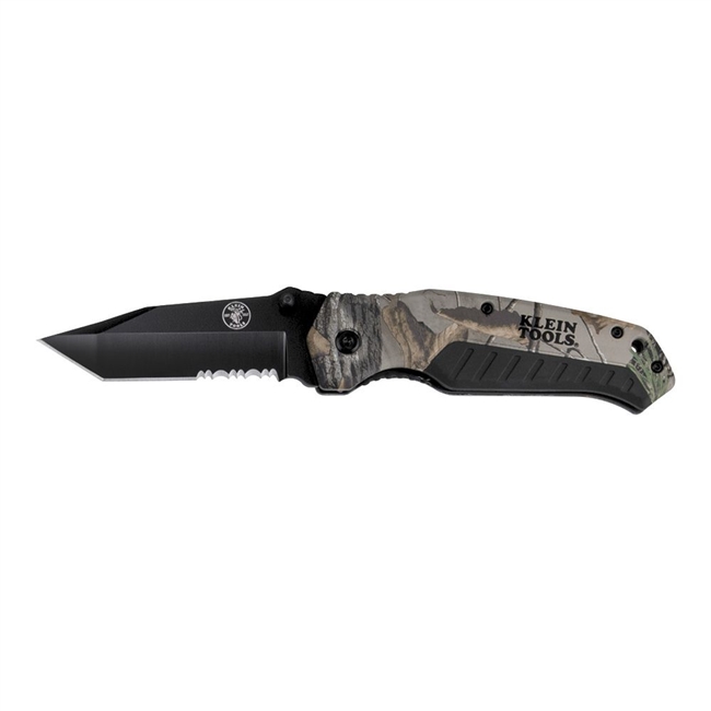 Klein Tools 44222 - Pocket Knife w/REALTREE XTRAâ„¢ Camo, Tanto Blade