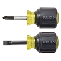 Klein 85071 - Stubby Screwdriver 2PC Set w/Cushion Grip