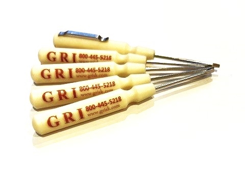 LSD / GRI MSD/5 - Micro Slotted Pocket Screwdriver w/Clothing Clip - 5/PACK
