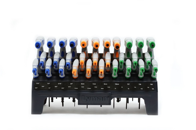 Lyman 7031263 - Heritage T-Handle 30PC Mix Set w/ Stand