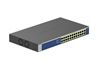 Netgear GS524PP - 24-Port Gigabit Ethernet Unmanaged PoE Switch  w/ 24 x PoE+ @ 300W, Desktop or Rack-Mount
