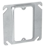 Hubbell / Raco 773/15 - 4" Square Single Device Cover, Mud-Ring Raised  3/4" - 15PC