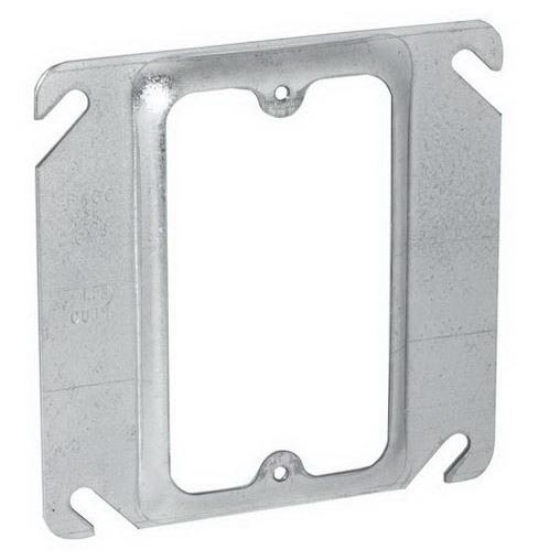 Hubbell / Raco 773/15 - 4" Square Single Device Cover, Mud-Ring Raised  3/4" - 15PC
