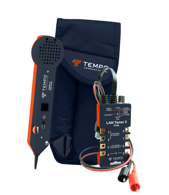 Tempo - AT8LK LAN Toner / Probe Wire Tracer Kit w/Case