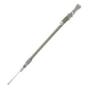 TSP SP8207 - Braided SS Engine Oil Dipstick - Chevy BB 1965-1995 - Chrome Aluminum