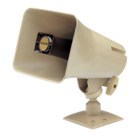 Valcom V-9945A -Loud Warble Ringer Horn w/2-Tone - Beige