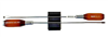 Vessel 100L SERIES - Wooden-Grip Screwdriver 2PC Mix Set - Magnetic