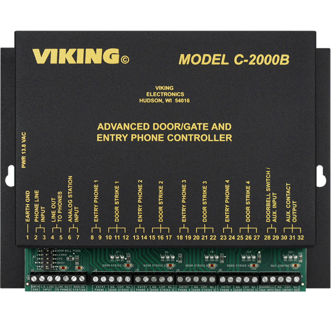 Viking C-2000B - 4-Door Entry Phone Controller