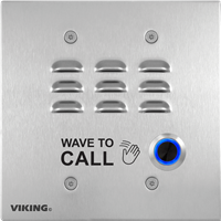 Viking E-30TF-IP-EWP - Touch-Free VoIP Entry Phone Stainless Steel